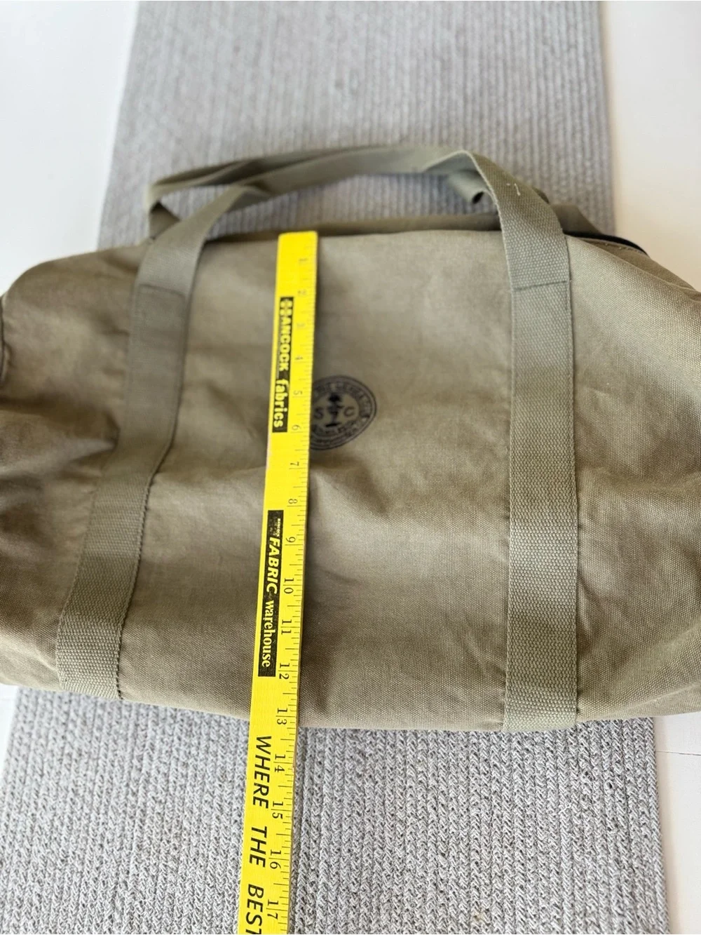 Vintage Sierra Club Canvas Zip Top Duffle Bag